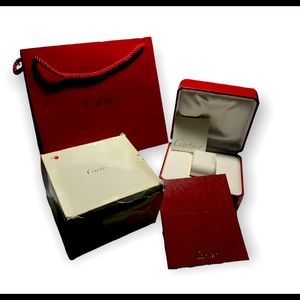 Cartier Vintage Watch Box, Bag and Manuals
